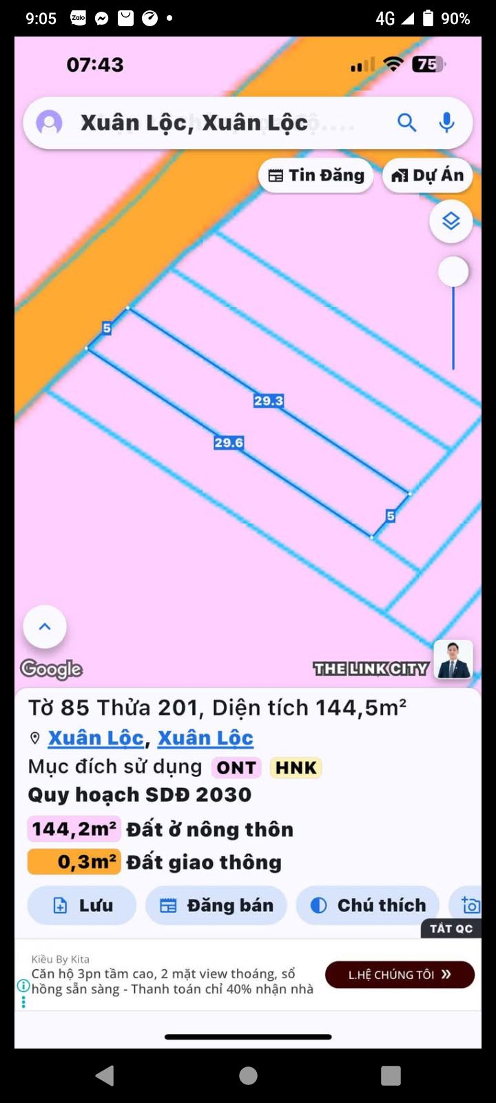 Đất nền Xuân Thọ, Huyện Xuân Lộc 150m² giá 450 triệu - Sổ đỏ chính chủ