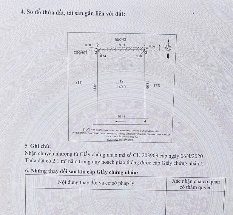 Đất nền trung tâm TP Vinh 140m² giá 8 tỷ - Đầu tư sinh lời ngay!