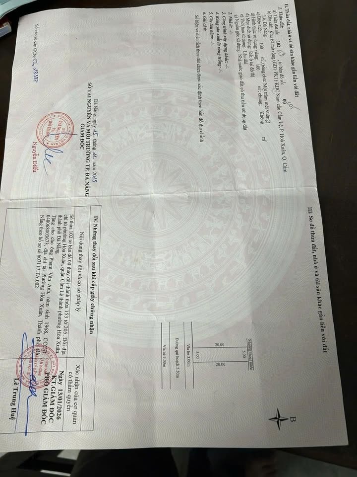 Đất nền Thu Bồn, Cẩm Lệ, Đà Nẵng 100m² giá 4.49 tỷ - Vị trí thuận lợi cho gia đình!