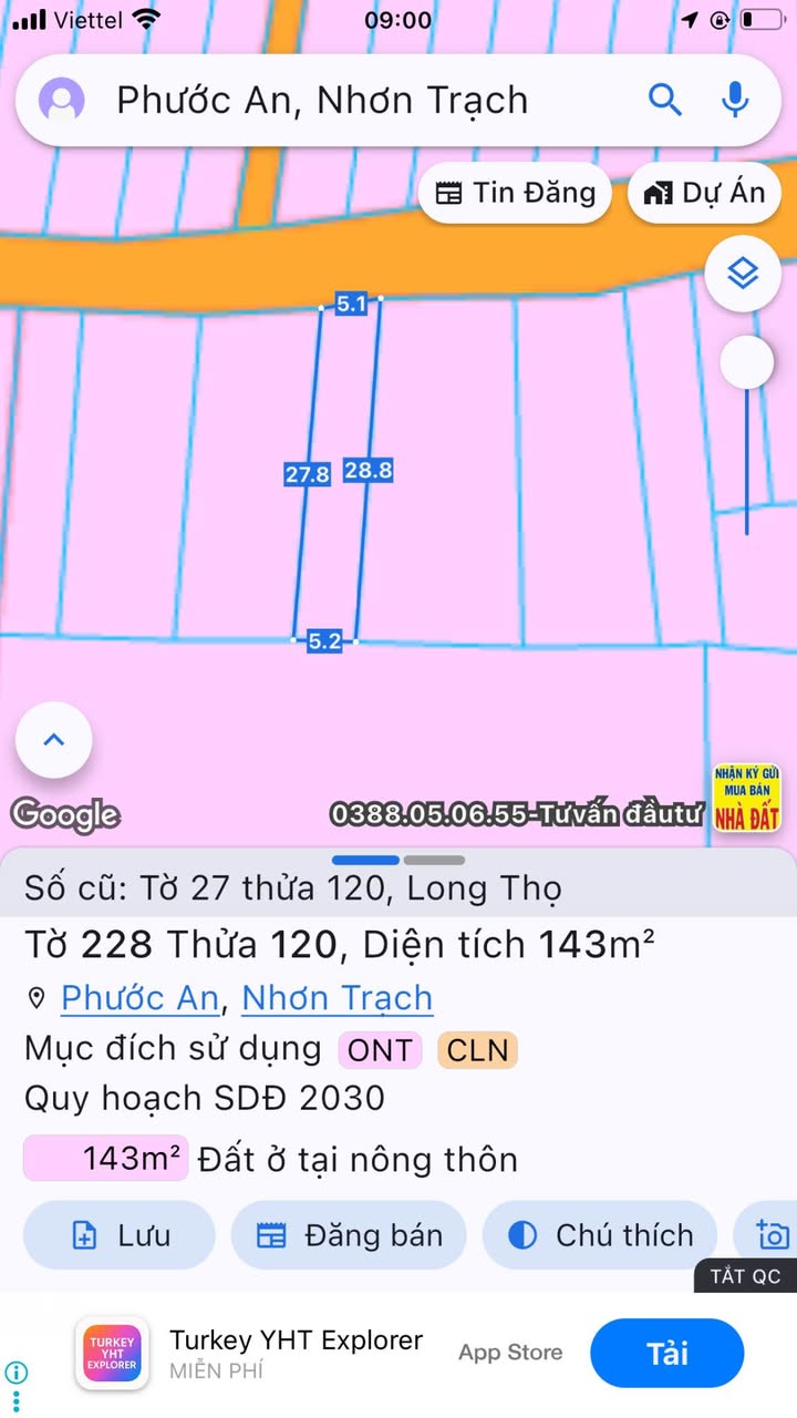 Đất nền Huyện Nhà Bè 143m² giá 2 tỷ - Đầu tư sinh lời ngay!