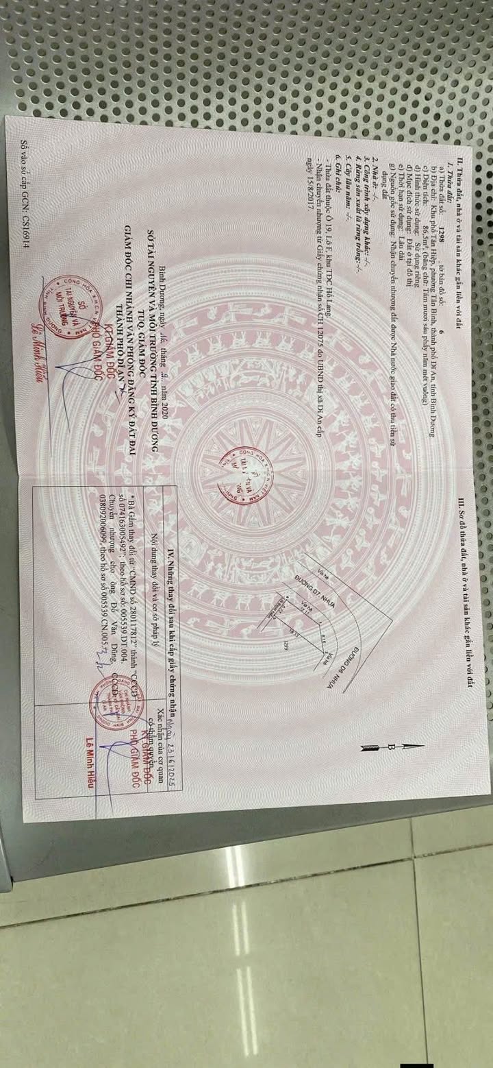 Đất nền tái định cư Hố Lang, Tân Đông Hiệp 86.5m² giá 3.5 tỷ - Cơ hội đầu tư tuyệt vời!