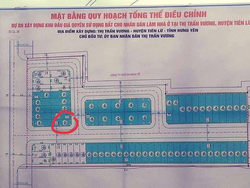 Đất thổ cư Thị trấn Vương, Tiên Lữ 90m² giá 2 tỷ - Đầu tư sinh lợi hấp dẫn!