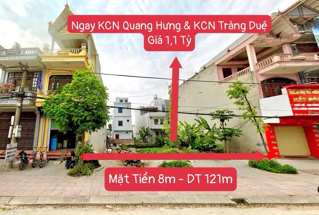 Đất thổ cư 121m² xã Quang Hưng, An Lão - Giá chỉ 1.1 tỷ, sổ đỏ chính chủ!