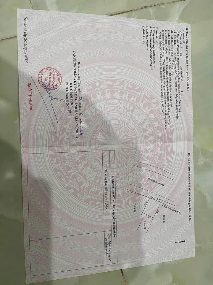 Đất mặt tiền đường Trần Phú, Vũng Tàu 65,5m² giá 12 tỷ - Chính chủ bán gấp!