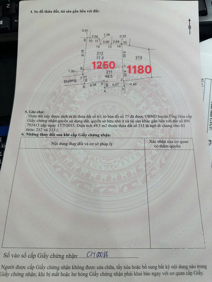 Đất thổ cư Thị trấn Vân Đình 70m² giá 1.2 tỷ - Sổ đỏ chính chủ!