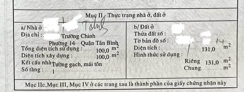 Nhà cấp 4 Hẻm Nhựa 6m Trường Chinh, P14 Tân Bình 132m² - Lô Góc 3 Mặt Thoáng