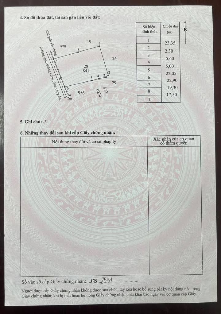 Đất thổ cư 1150m² đường xe hơi xã Long Trạch - Giá 7.5 tỷ, cơ hội đầu tư hiếm có!