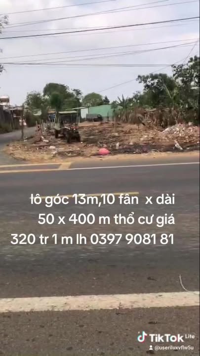 Đất nền lô góc 2 mặt tiền Quốc Lộ 14, Thị Trấn Nhơn Hoà, 2000m² - Cơ hội đầu tư tuyệt vời!