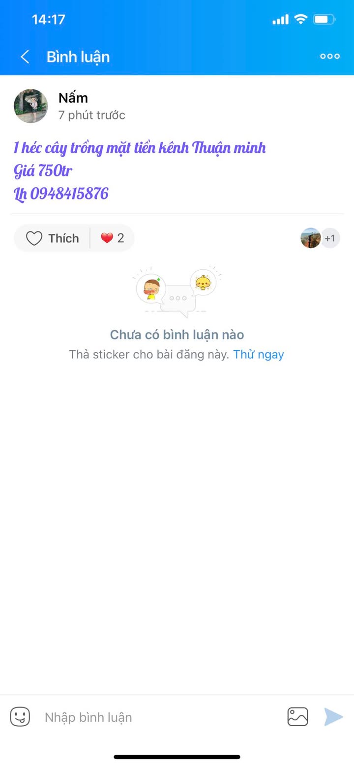 Đất nông nghiệp Kênh Thuận Minh 10.000m² giá chỉ 750 triệu - Cơ hội đầu tư hấp dẫn!