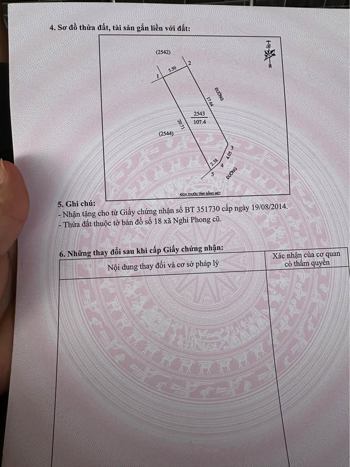 Đất nền 107m² đường 24, Nghi Phong, Vinh - Giá chỉ 1.8 tỷ!