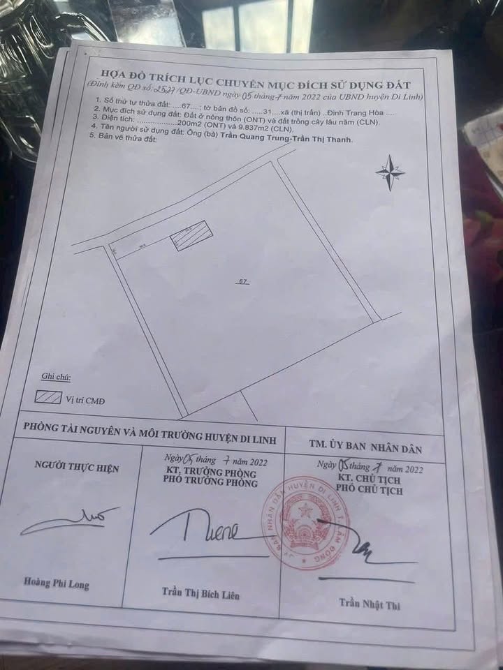 Đất nền 1ha Đinh Trang Hòa, Di Linh - Giá chỉ 6 tỷ - Đầu tư sinh lời ngay!