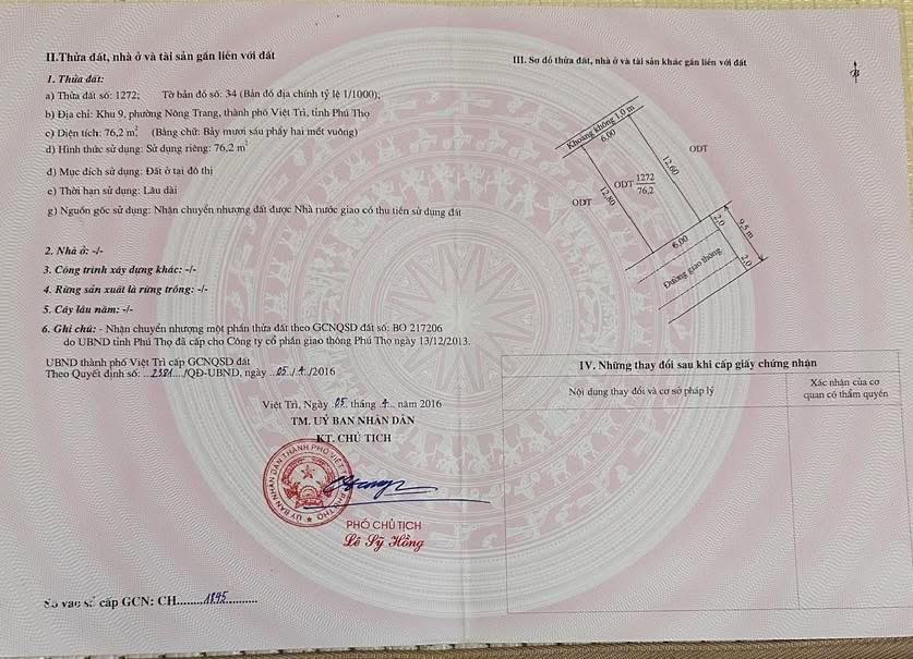 Đất nền Khu 9 Đường Nguyễn Du 76.2m² giá 4 tỷ - Hướng Đông Nam thoáng đãng!