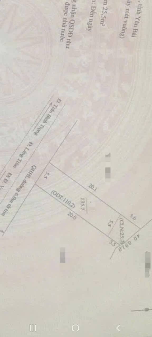 Đất đẹp tại Phường Nam Cường, Lào Cai 137m² giá 1.25 tỷ - Sổ đỏ chính chủ