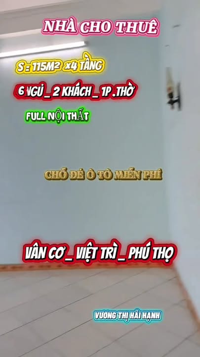 Nhà cho thuê Vân Phú - Việt Trì 115m², 6 phòng ngủ - Phù hợp cho gia đình và văn phòng!