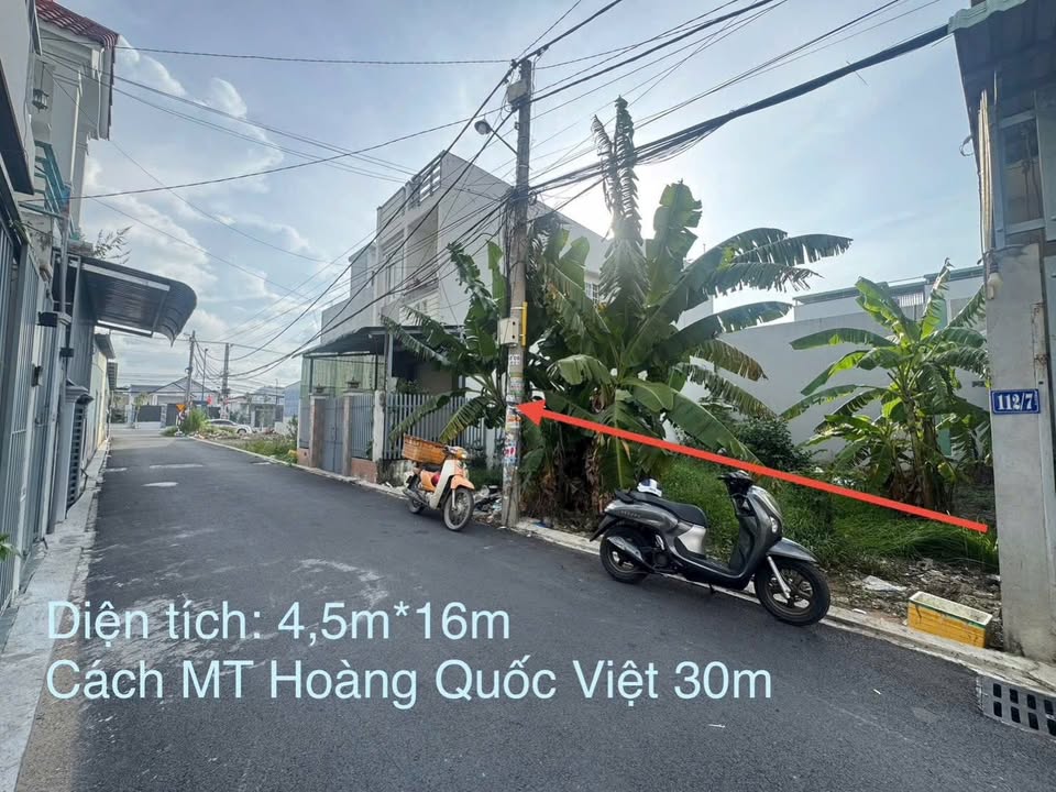 Đất nền hẻm 112 Hoàng Quốc Việt, 72m² giá 2.55 tỷ - Kinh doanh thuận lợi!