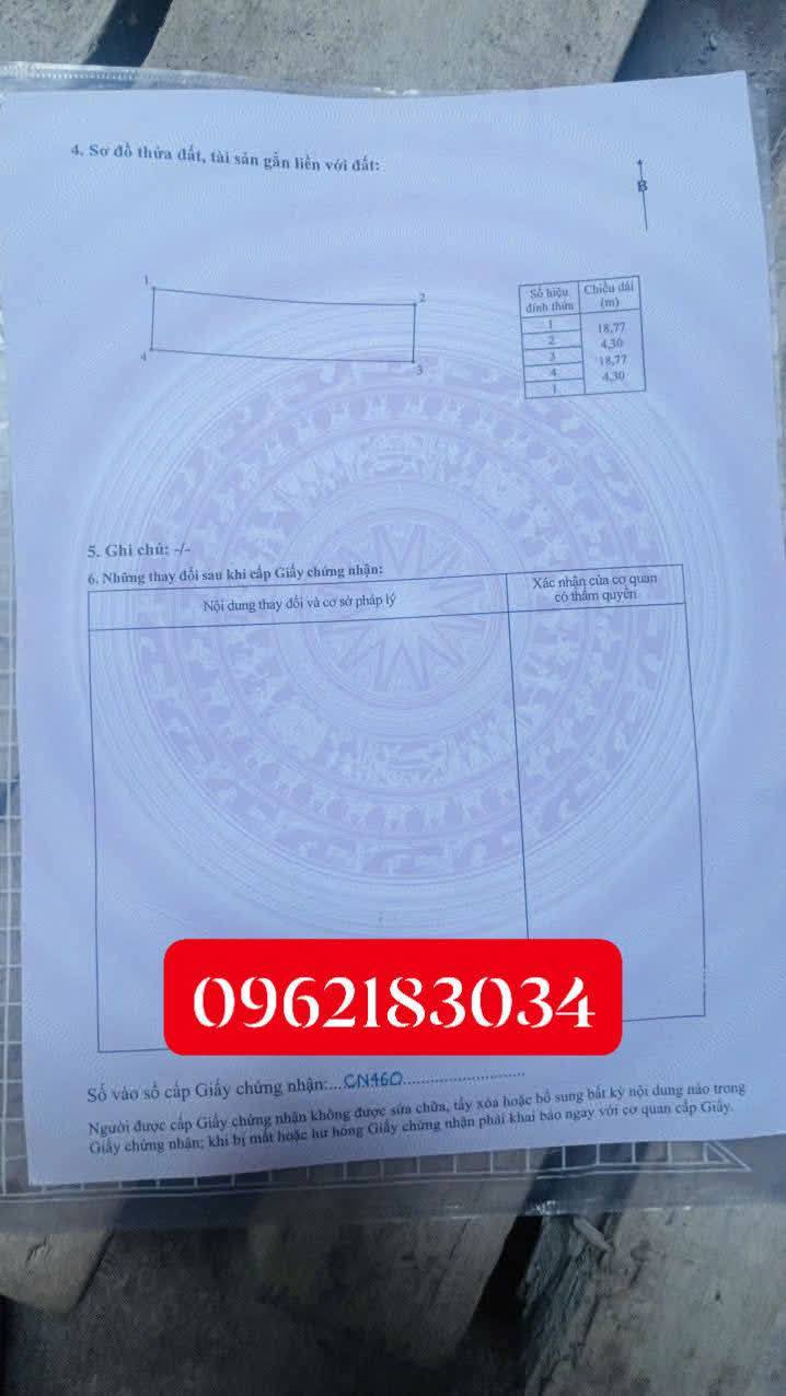 Đất thổ cư Thôn Tiên Trà, Yên Phong, Bắc Ninh 80,6m² giá chỉ 1,8 tỷ - Đầu tư sinh lời ngay!