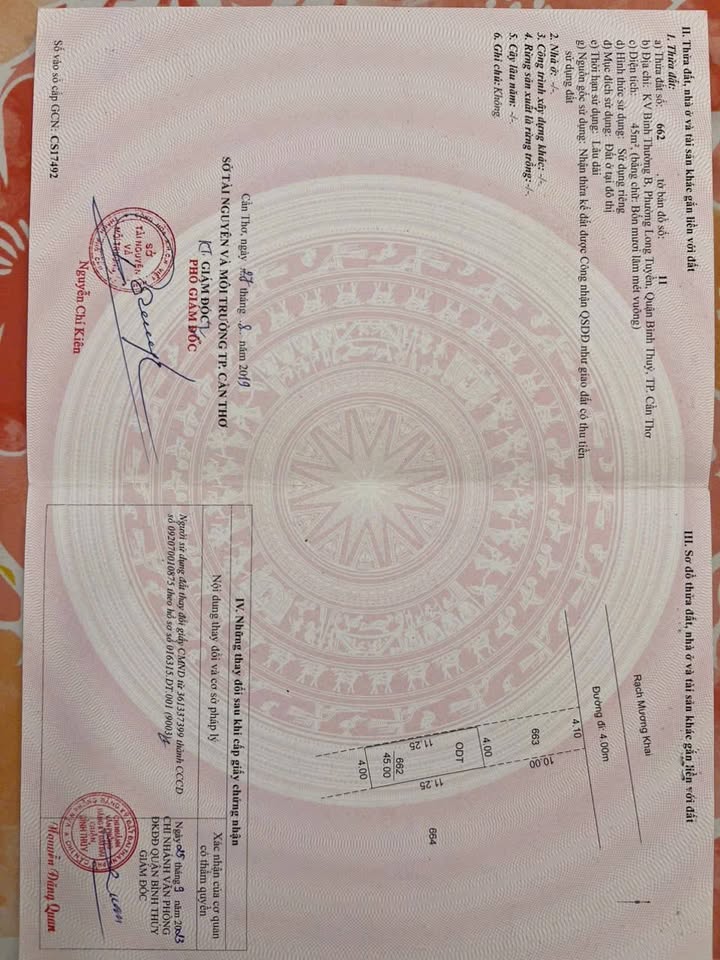 Đất nền 150m² đường Tô Vĩnh Diện, Quận Bình Thủy - Giá tốt, sổ hồng chính chủ!