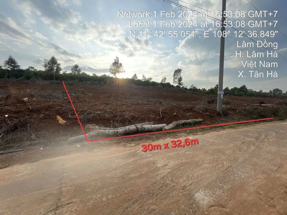 Đất nền 1038m² xã Tân Hà, Lâm Hà - Giá chỉ 718 triệu, sổ đỏ chính chủ!