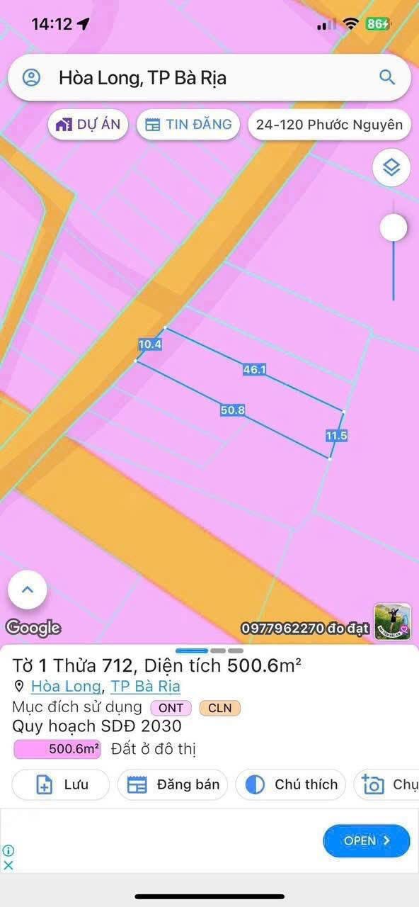 Đất biệt thự vườn mặt tiền đường Nhựa Tim Vàng 20A, 500m² - Cơ hội vàng đầu tư!