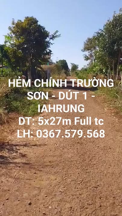 Đất nền chính chủ Dút 1, Xã Ia Kly, 135m² giá chỉ 200 triệu - Đường rộng thông thoáng!