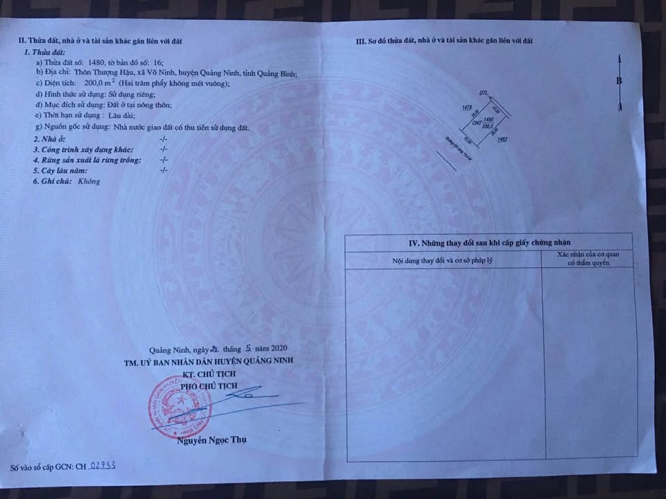 Đất nền Võ Ninh 200m² giá 1.6 tỷ - Đầu tư sinh lời ngay!