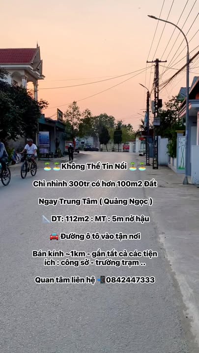 Đất nền tại xã Quảng Ngọc, Huyện Quảng Xương, 112m² giá chỉ 300 triệu - Cơ hội đầu tư hiếm có!