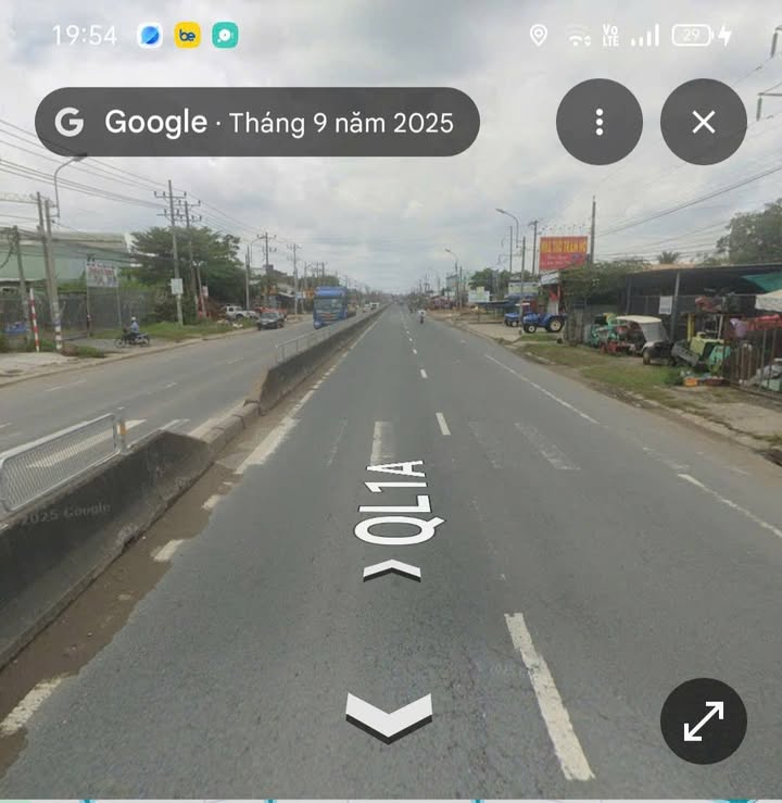 Đất thổ cư mặt tiền Quốc Lộ 1A xã Mỹ Yên 2000m² giá chỉ 45 tỷ - Đầu tư hiệu quả!