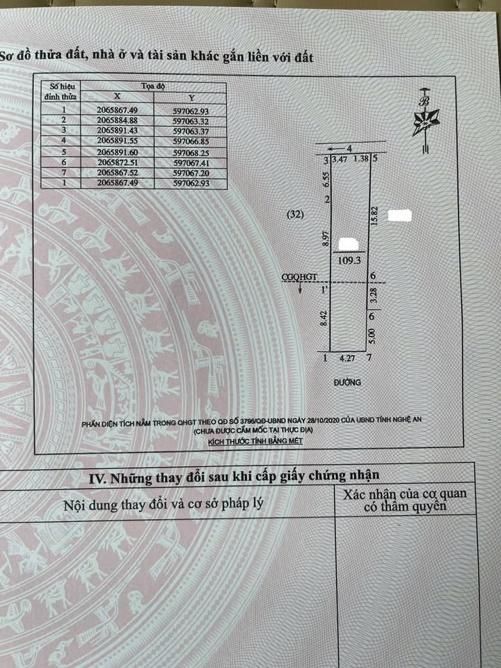 Đất nền Quang Trung, TP Vinh 109m² giá 5 tỷ - Phong thủy nở hậu