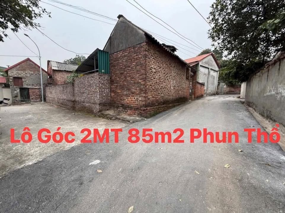 Đất nền 85m² đường Áp Phan, xã Sơn Lôi, Bình Xuyên - Giá chỉ 1.3 tỷ, lô góc 2 mặt tiền!