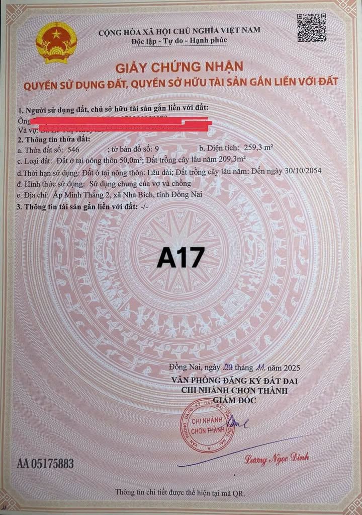 Đất nền liền kề 260m² tại Chơn Thành, Bình Phước - Giá chỉ 480 triệu