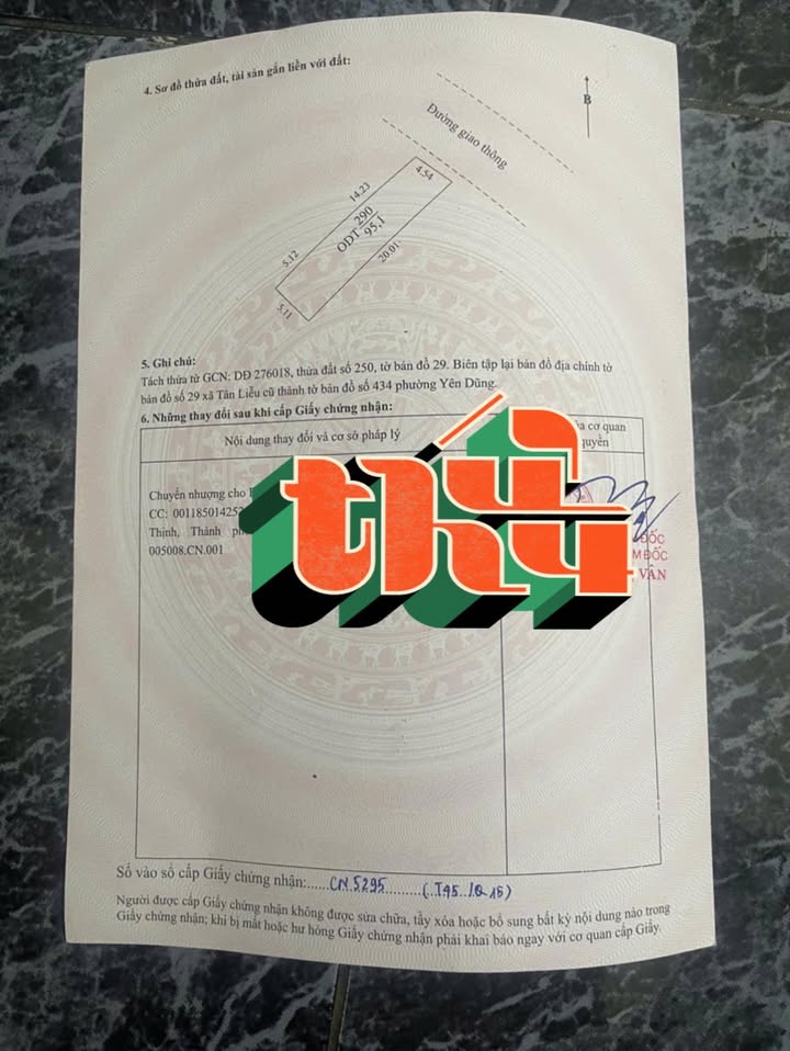 Đất thổ cư Phường Xuân Lâm - Bắc Ninh 95.1m² - Chính chủ, giá tốt!