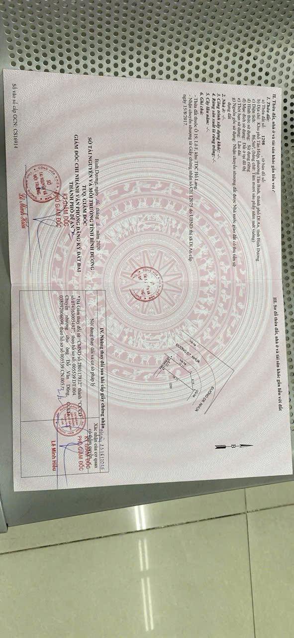 Đất nền góc Tái định cư Hố Lang, Tân Đông Hiệp 85m² giá 3.5 tỷ - Sổ hồng chính chủ!