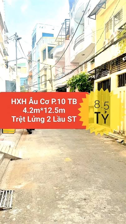 Nhà phố HXH Âu Cơ, Tân Bình 52m² giá 8.5 tỷ - Cơ hội đầu tư tuyệt vời!