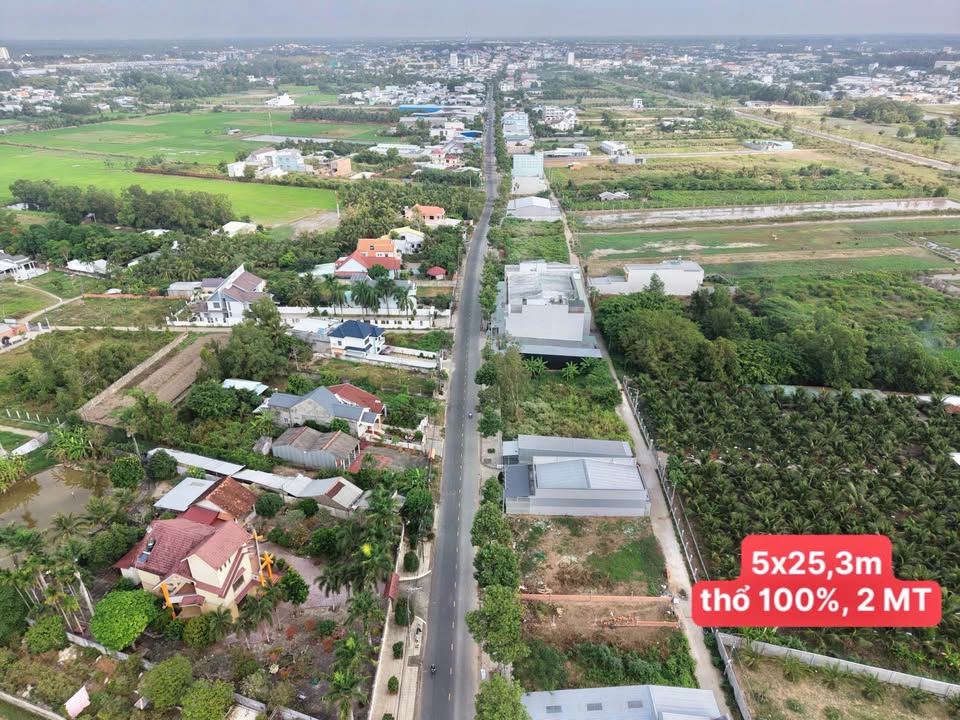 Đất mặt tiền đường Mậu Thân, Tân An, 126m² - Sổ hồng chính chủ, thổ cư 100%!