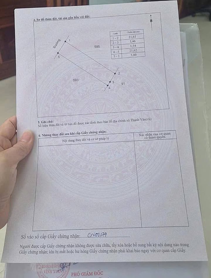 Đất nền xã Hội Thịnh, huyện Tam Dương, Vĩnh Phúc 108m² - Giá tốt đầu tư!