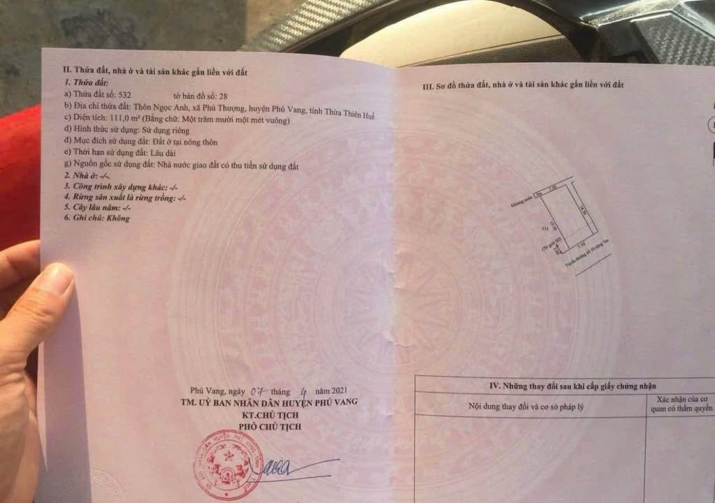 Đất nền đẹp tại KQH Ngọc Anh, Phú Thượng, TP Huế 111m² giá 2.8 tỷ - Đầu tư thông minh!