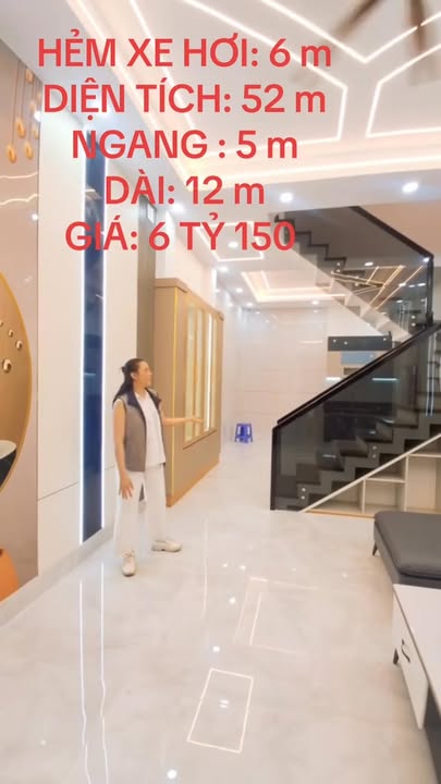 Nhà đẹp Phường Sơn Kỳ, Quận Tân Phú 52m² giá 6.15 tỷ - Ô tô vào nhà, gần AEON Tân Phú!