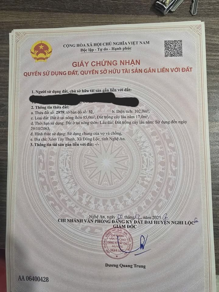 Đất nền Nghi Thịnh, 102m² giá chỉ 900 triệu - Đầu tư sinh lời ngay!