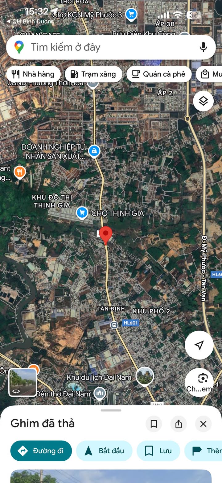 Đất Mặt Tiền Quốc Lộ 13 - Tân Định, Bến Cát, 5914m² - Phù hợp xây dựng nhà xưởng!