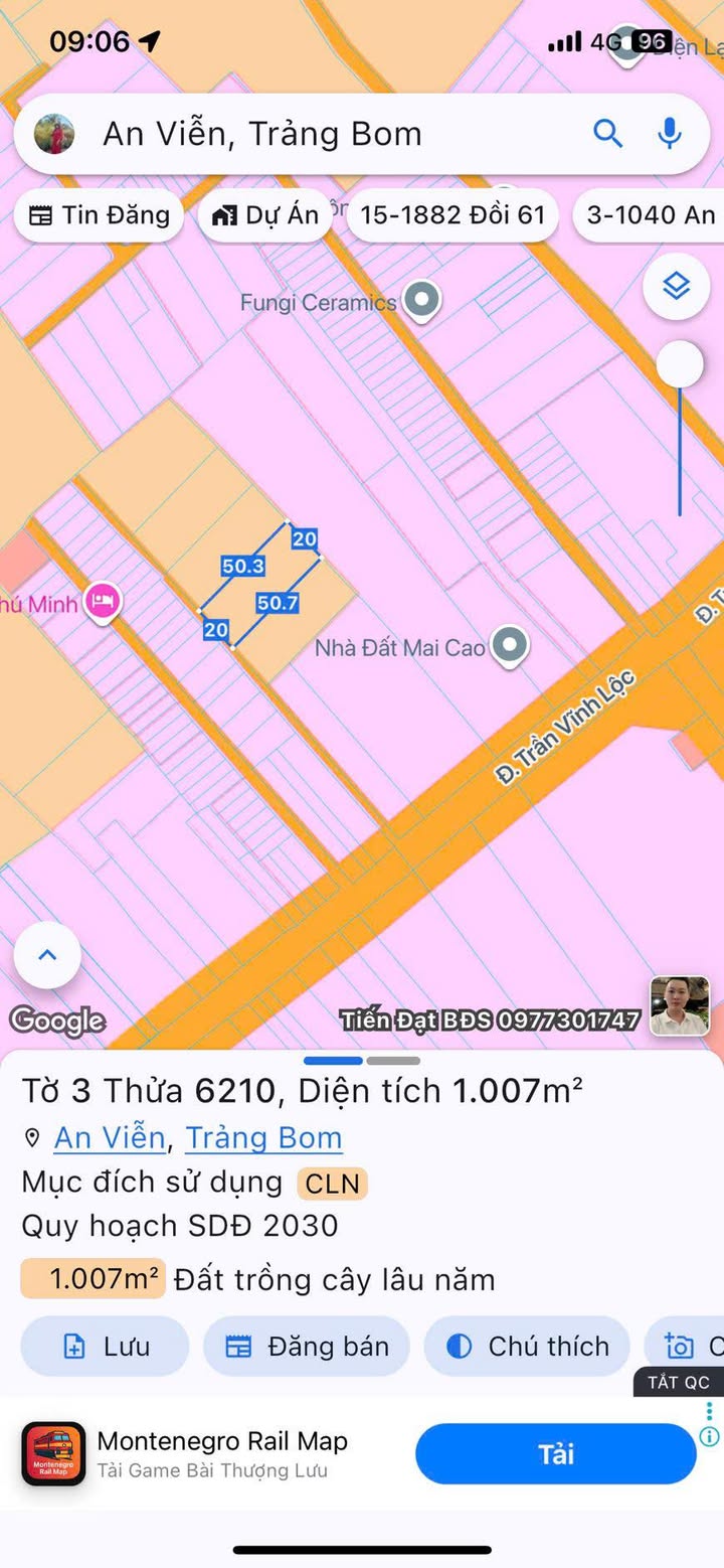 Đất nền Ấp 6, Trần Vĩnh Lộc, 1000m² giá 2.7 tỷ - Đầu tư sinh lời ngay!