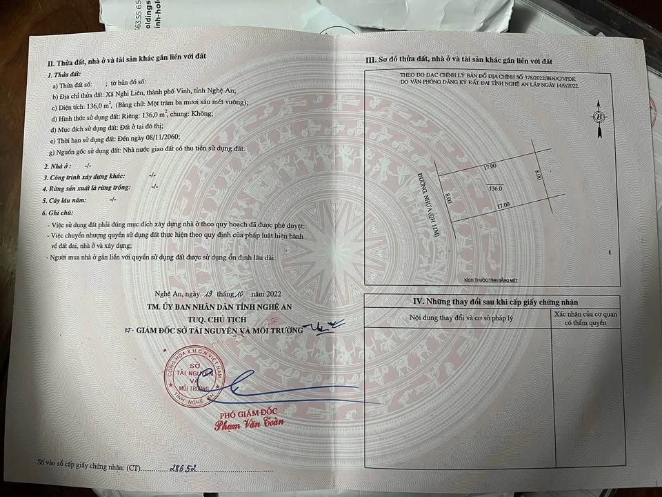 Đất nền dự án Sơn Hà, Nghi Liên, TP Vinh 136m² giá 2.81 tỷ - Pháp lý rõ ràng