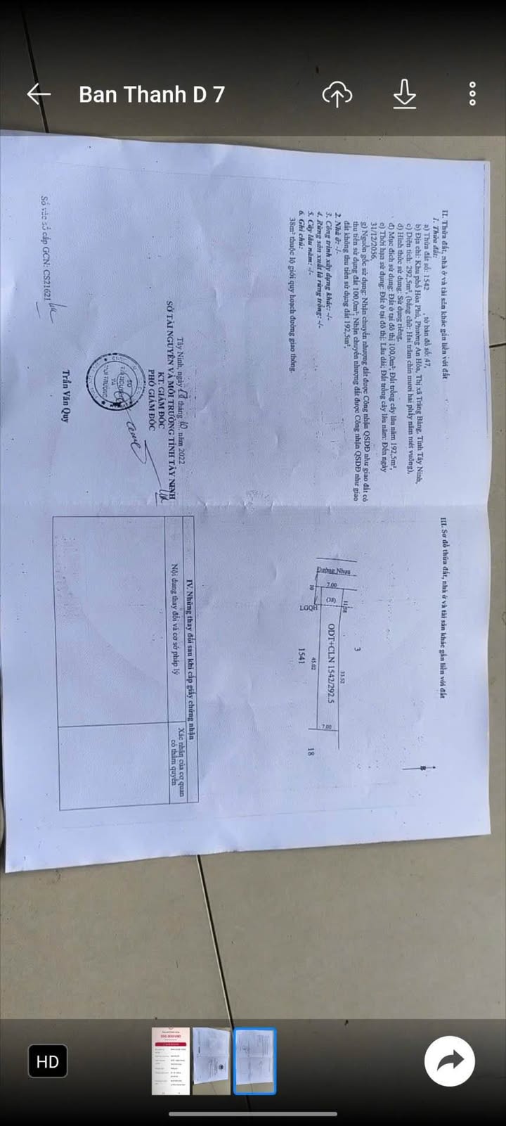 Đất nền Phường Trảng Bàng 315m² - Giá tốt, vị trí trung tâm!