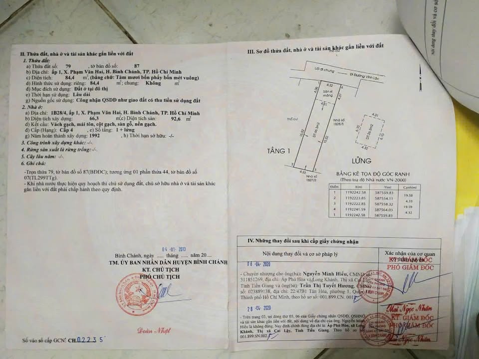 Nhà 1 Sẹc Đường Vĩnh Lộc, Huyện Bình Chánh, 90m² chỉ 2.99 tỷ - Dọn vào ở ngay!