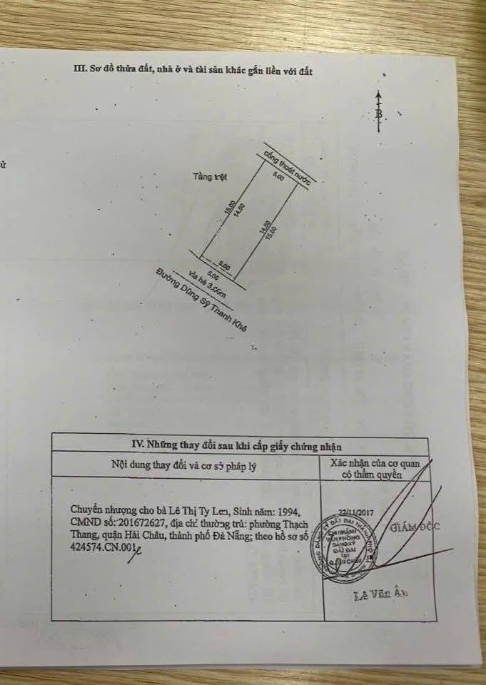 Nhà cấp 4 mặt tiền Dũng Sỹ Thanh Khê 70m² giá 6 tỷ - Chính chủ bán nhanh!