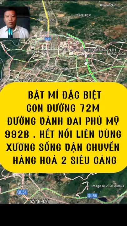 Đất nền 992m² trên đường 72m tại Phú Mỹ - Giá thỏa thuận, pháp lý rõ ràng!