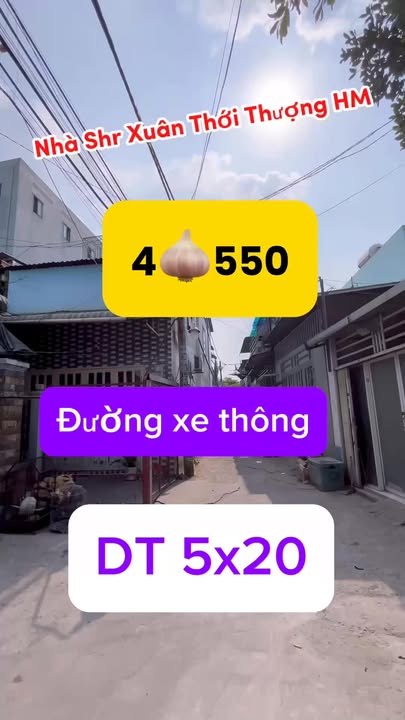 Nhà riêng Hóc Môn 100m² giá 4,55 tỷ - Sổ hồng riêng, chủ gửi gấp!