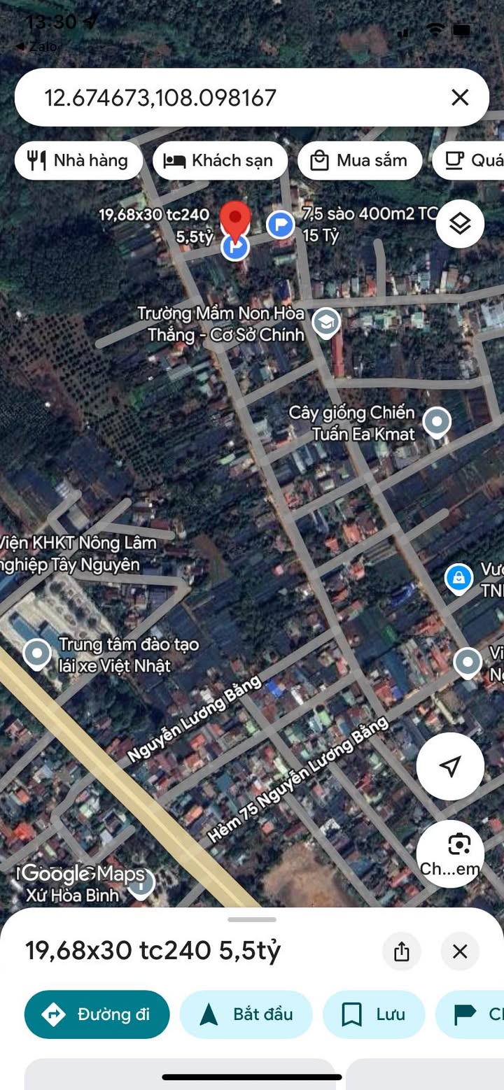 Đất nền Hẻm 175 Nguyễn Lương Bằng, 240m² giá 5.5 tỷ - Cơ hội đầu tư tuyệt vời!