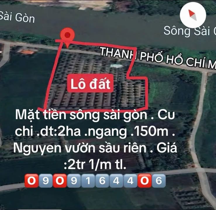 Đất Farm mặt tiền sông Sài Gòn tại Phú Mỹ Hưng 20.000m² giá 42 tỷ - Cơ hội đầu tư tuyệt vời!