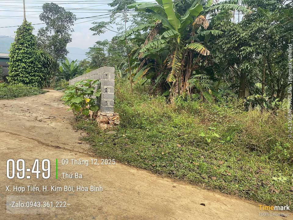 Đất thổ cư và vườn Hợp Tiến Kim Bôi 483m² giá 531 triệu - Lô góc đẹp, pháp lý rõ ràng!