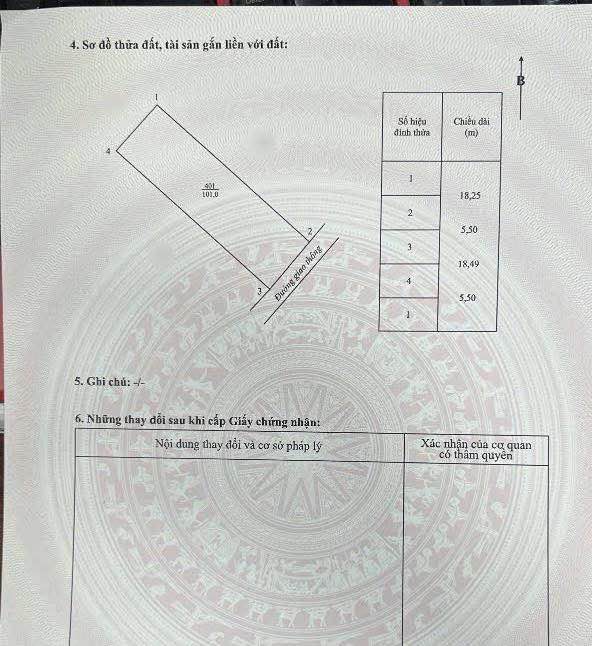 Đất thổ cư 100m² xã Vĩnh Hòa, huyện Chợ Lách - Giá chỉ 200 triệu